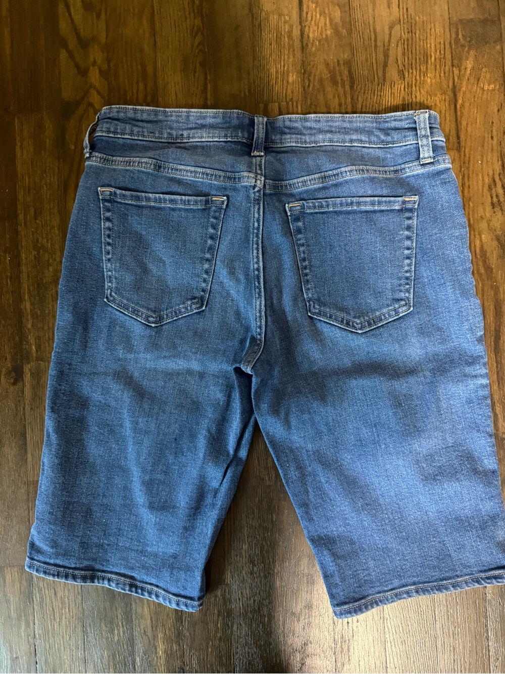 GAP Mid Wash Denim Bermuda Shorts - Blue - Picture 3 of 6
